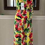 Julia Jordan Floral Dress Yellow Multi Ruffle Shoulder Midi Size 6 NWT $129.00 Photo 7