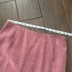 Bloomingdale's Mauve Tweed 2 Piece Skirt Set with Rhinestones sz 10P/8P Pink Photo 6