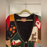VTG 80s Cambridge Country Store Size L Christmas Sweater Vest Cotton Patchwork Black Size L Photo 1
