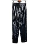 Wilfred  Aritzia shiny command High Waist Slim Straight Pants‎ Black ankle 2 Photo 4