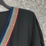 SheIn Curve Women's Plus Size Rainbow Crochet Black Top - Size 1XL - Boho Chic Photo 1