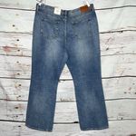 Lucky Brand NWT Size 20/35 Blue Denim Distressed Boyfriend Mid Rise Flare Jeans Photo 1