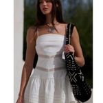 Free People  Bliss Beauty Mini Dress in Ivory Size Medium Photo 10