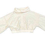 BDG Cream Teddy Bear Cropped Sweatshirt Large Photo 0