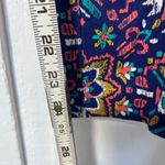 Lands' End Evening Sapphire Moroccan Tile crop straight leg chino size 10 Photo 5