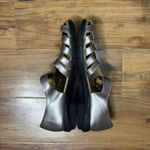 Women's‎ Array Aruba Pewter Woven Fisherman Shoe US 9.5M Buckle Leather Sandal Size 9.5 Photo 3