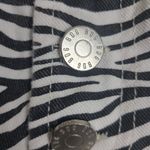 BDG Shorts Womens 28 White Black Zebra Print Denim Cut Off High Rise Button Fly Photo 1