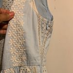 Fate Light Blue and Cream Sleeveless Dress Size M Photo 2