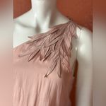 Halston Heritage  Blush One-Shoulder Dress Size XL retail $573 Photo 6