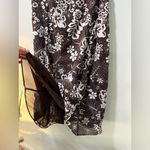 Danny & Nicole  Brown and White Floral A-Line Skirt, size 8 (1 piece) Photo 5