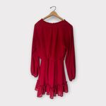 Dee Elly Women's Long Sleeve Ruffle Blouson Dress Size S Photo 3
