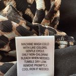 Merona  Black Tan Beige Animal Print Midi Dress L Photo 8