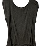 W118 By Walter Baker  Dark Gray Open-Back Capped Sleeves Top. Photo 7