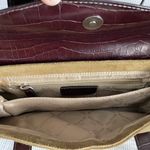 Equipage brand of Paris Olive & Brown Suede Small Handbag Photo 4