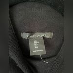 Tahari Classic Black Mock Turtleneck Sweater Long Sleeve Ribbed Cuffs Cozy Knit Top A8 Photo 3