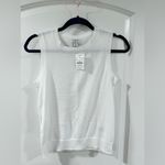 J.Crew Classic Shell Sleeveless Knit Tank Top XS White Cotton Lightweight NWT Photo 6