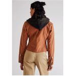 We The Free Hariett Vegan Suede Moto Jacket Large Photo 2