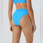 Halara  Blue High-Waisted Crossover Bikini Bottom Swimsuit Women’s Small NEW Photo 1