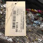 Maje  Loinita Metallic Sequined One Shoulder Size 2 Photo 1