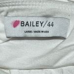 Bailey 44 Maive Halterneck Ruched Bodycon Stretch Midi Dress in White Size Large Photo 13