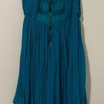 Alice + Olivia  Teal Strapless Dress Party Cocktail Prom Size 4 Photo 2
