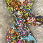 Trina Turk Coral Reef Twist Ring Bandeau Bikini Swimsuit Photo 5