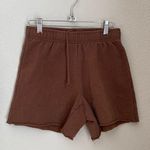 PacSun Brown Drawstring Sweat Fleece Shorts, Size XS Photo 0