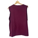 Fabletics Maroon Red Crew Neck Muscle Tank Top L Photo 2