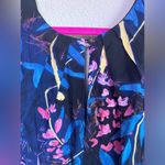 Maeve Anthropologie Elia Tropical Floral Open Shoulder Flutter Sleeve Dress 8 Photo 2