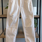 BDG NWT  Urban Outfitters Mom High Waisted Tapered Leg White Jeans, 26 Photo 0
