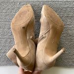 Vince Camuto  Allost Tan Taupe Genuine Suede Leather Heeled Boots Size 8.5 Photo 5