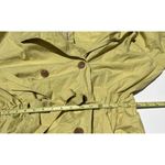 CAbi Vintage  Maritime Trench Coat Lime Green Buttons 3/4 Sleeve Women’s Sz XL Photo 8