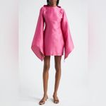 Oríré Women's Pink Dayar Ruffle Long Sleeve Satin Cocktail Dress, Size 2,$545 Photo 8