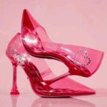 ALDO Barbie x  Barbiestessy Collection Pink Translucent Pointed Toe Pumps 8.5 NEW Photo 0