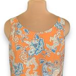 Lila Rose Dress Orange Boho Paisley Print Sleeveless Scoop Neck Mini Size 12 Photo 1