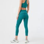 Outdoor Voices  NWT Move Free Crop Leggings XXS Workout Running Teal Blue Photo 1