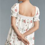 Damson Madder Lulu Floral Embroidered Mini Dress White Size 2 Photo 2