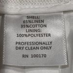 Cynthia Rowley  size 8 white linen blend shorts scalloped edges zips up side NWT Photo 7