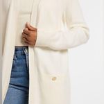 EXPRESS 61- Padded Shoulder Button Pocket Cardigan Small Photo 2