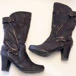 Madison Buckled Vegan Leather Boots Size 7.5 Photo 0