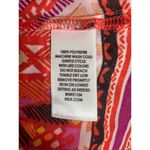 kim rogers  Women Sheer Peasant Top Blouse Plus Size 2X Orange Multicolor Print Photo 9