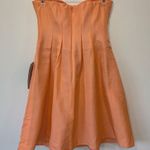 J.Crew Marlie Classic Faille Strapless Mini Dress Sweetheart Neckline Peach Photo 8