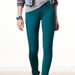 Free People Low Rise Skinny Jeans Y2K in Teal Turquoise Color Pop Size 26 Photo 0
