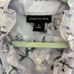 Elegant Purple Floral Maxi Dress Size 6 Photo 3