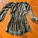 Brandy Melville Gabriella Romper Off The Shoulder Black One Size Photo 9