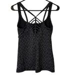 prAna Naturale Tank Top Black Space Dye Lattice Back Small #W11180341 Photo 3