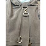 Moschino  Jeans Black Strappy Buckle Midi Dress Fishtail Hem Photo 3