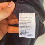 American Eagle  Navy Blue Flowy Top Photo 4