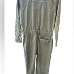 Faherty Womens Overland Twill Jumpsuit Size Small Olive Green Utility Flight S Photo 3