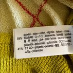 ZARA  Argyle Sweater Short Sleeve Womens Size Medium Photo 5